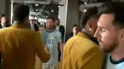 Video: así fue el frío encuentro entre Messi y Neymar en el túnel del estadio