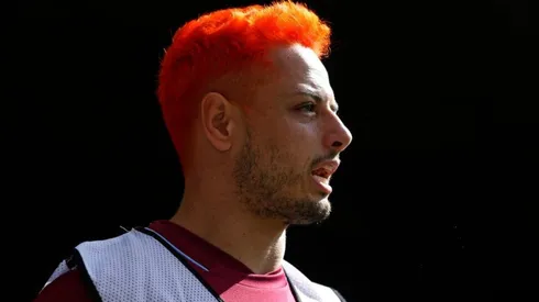 Chicharito Hernández se presentó en la pretemporada del West Ham.