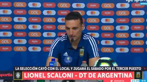 Foto de Lionel Scaloni, entrenador de Argentina.