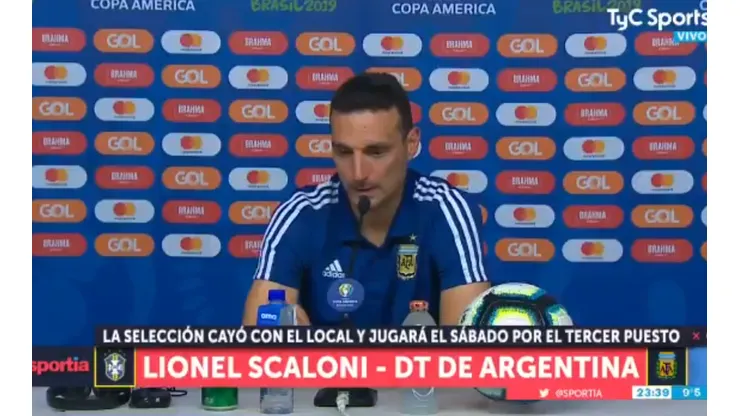 Foto de Lionel Scaloni, entrenador de Argentina.