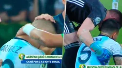 Sin consuelo: el llanto de Lautaro Martínez y Paredes tras la derrota contra Brasil