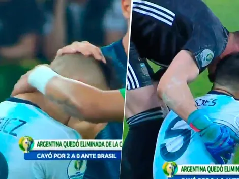 Sin consuelo: el llanto de Lautaro Martínez y Paredes tras la derrota contra Brasil