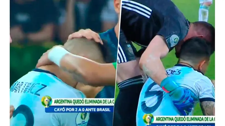 Sin consuelo: el llanto de Lautaro Martínez y Paredes tras la derrota contra Brasil