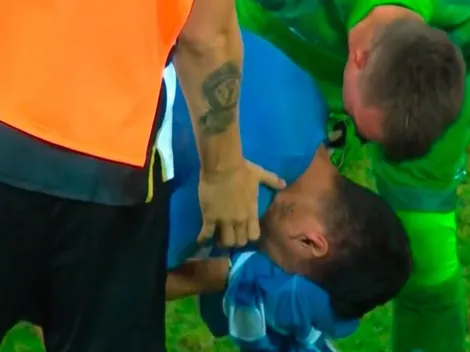 Video: Suárez, desconsolado, rompió en llanto tras errar el penal