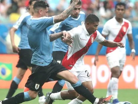 El gesto de la Selección de Perú durante el inicio del partido ante Uruguay