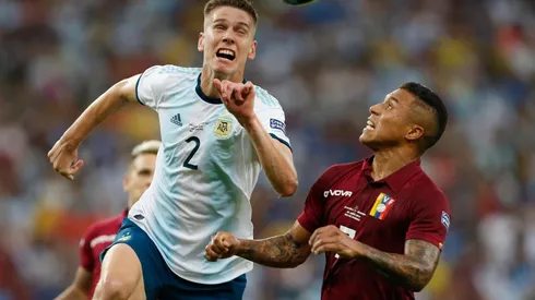 Foto del defensor de la Selección Argentina.