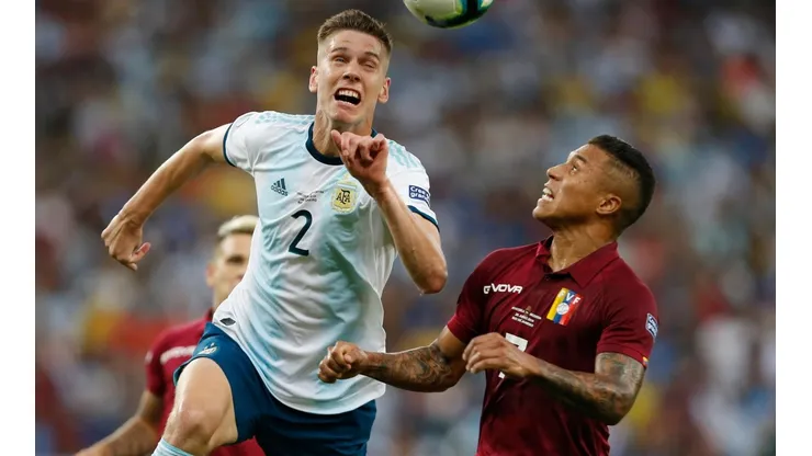 Foto del defensor de la Selección Argentina.