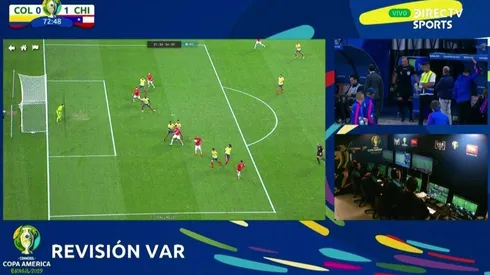 El VAR es colombiano: le anuló un segundo gol a Chile tras un remate de Arturo Vidal