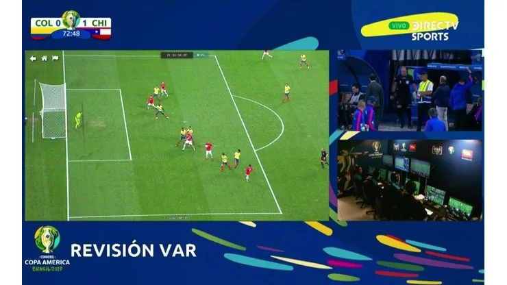 El VAR es colombiano: le anuló un segundo gol a Chile tras un remate de Arturo Vidal