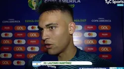 Tras ser el mejor del partido, Lautaro Martínez no lo dudó: "Dejamos todo"