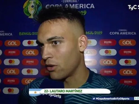 Tras ser el mejor del partido, Lautaro Martínez no lo dudó: "Dejamos todo"