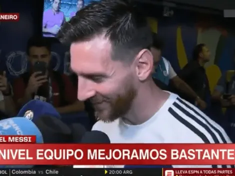 La reacción de Messi cuando le mostraron el video de Mateo en la tribuna