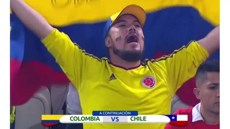 ¡Con alma y corazón! Así se escuchó el himno de Colombia previo al duelo contra Chile