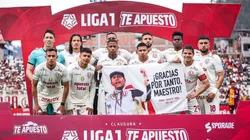Universitario y su homenaje a Zapatito previo al partido ante Los Chankas. (X @Universitario)