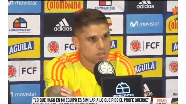 Gustavo Cuéllar sería titular ante Paraguay y contó qué le pide Queiroz