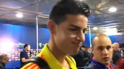 La reacción de James Rodríguez cuando le preguntaron por Ancelotti