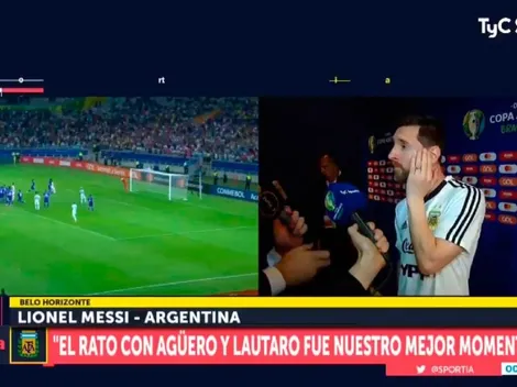 Messi entendió el cambio de Lautaro: "Por ahí quedamos un poco descompensados en el medio"