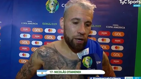 Otamendi habló después de hacer el penal contra Paraguay rindiéndose a los pies de Franco Armani