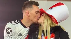 La mujer de Armani subió una foto con su camiseta tras el penal y también calló a todos