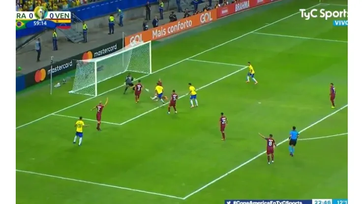 El gol anulado a Gabriel Jesús.
