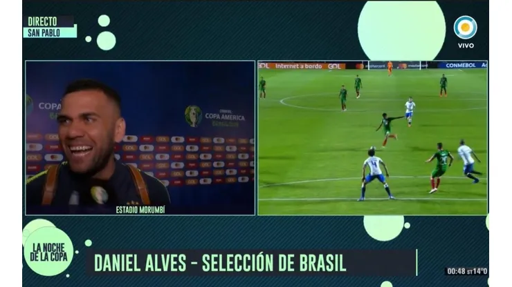 A Dani Alves le pidieron un mensaje para Messi y tiró un épico trolleo para Agüero