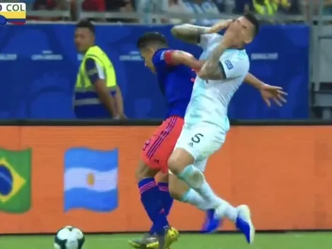 ¿Solamente amarilla? Falcao le metió un codazo a Paredes y todo Argentina pidió expulsión