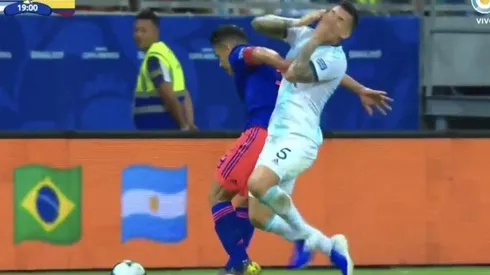 El golpe de Falcao a Paredes.