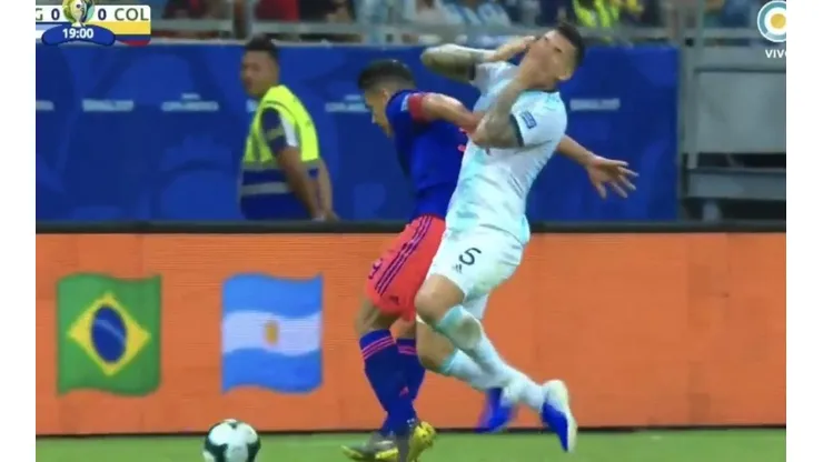 El golpe de Falcao a Paredes.