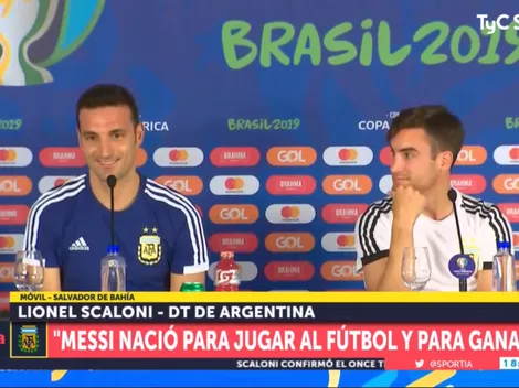 Antes del debut, las risas de Scaloni: "Si ganamos la Copa América, me retiro"
