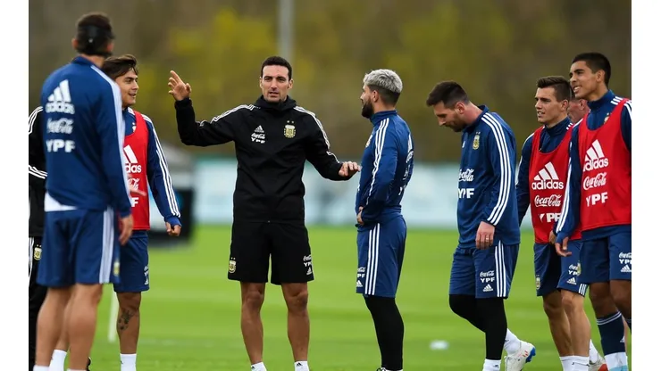 El once que paró Scaloni pensando en el debut de Argentina por la Copa América