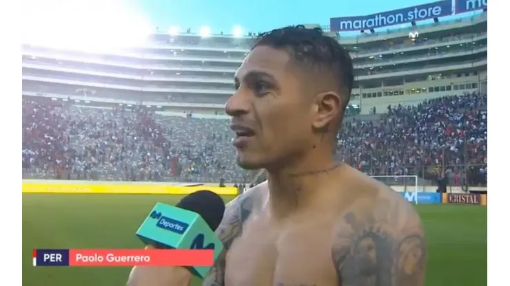Paolo Guerrero no se fue nada conforme.