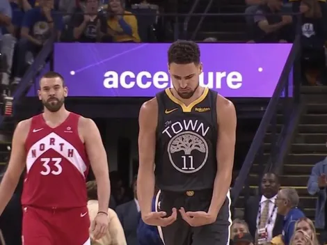 Las tiene enormes: la celebración de Klay Thompson que no viste y calentó las Finales
