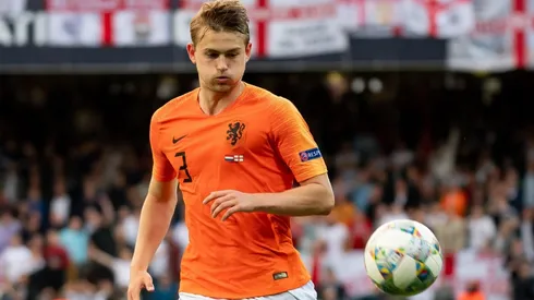 De Ligt en el seleccionado holandés.