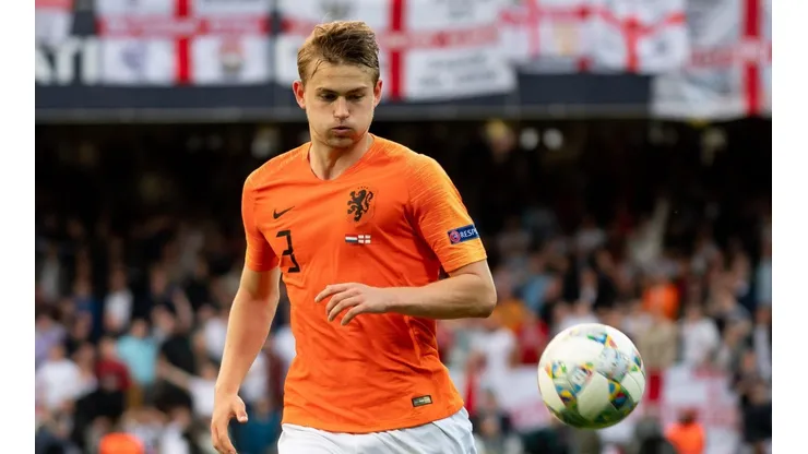 De Ligt en el seleccionado holandés.