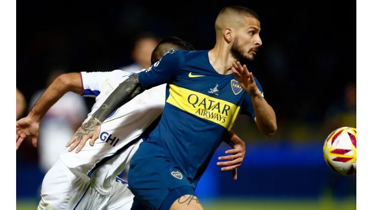 Benedetto en el duelo ante Tigre.