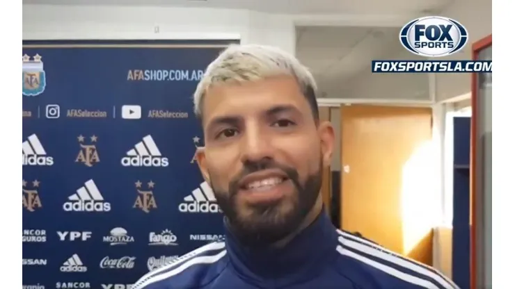 Agüero le tiró buena onda a Maradona y contó una tierna anécdota de su hijo con el Diego
