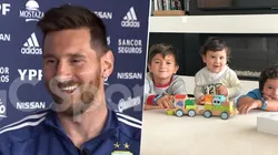 Lo amamos: Messi contó que Mateo "grita los goles del Madrid para hacerlo calentar al hermano"