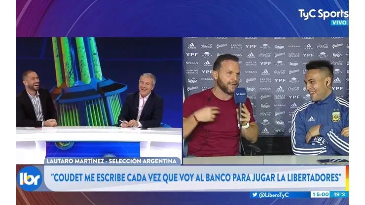 Lautaro Martínez contó que Coudet le habla siempre que es suplente para que vuelva a Racing