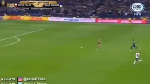 Metieron a la modelo que apareció en la final de la Champions en el gol del Pity a Boca