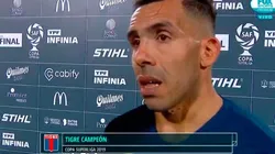 Tevez habló post-partido.