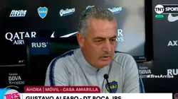 Alfaro en conferencia de prensa.