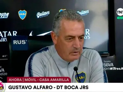 Alfaro dio una pista para el equipo de Boca ante Tigre: "Si no lo tengo, no hay línea de 5"