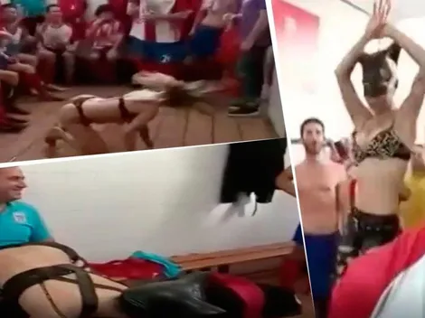 Escándalo en España: festejaron el ascenso con una stripper en el vestuario y lo filmaron
