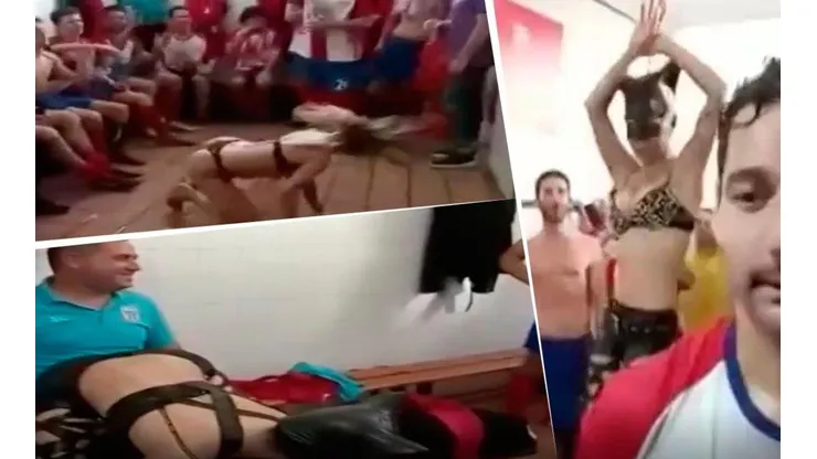 Escándalo en España: festejaron el ascenso con una stripper en el vestuario y lo filmaron