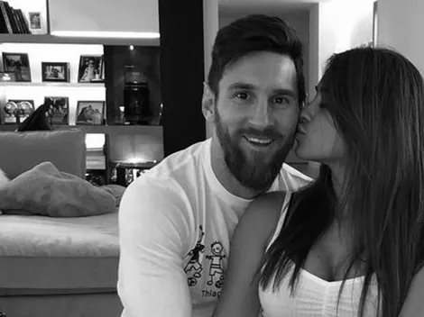 Ya los extraña: Messi subió foto con Antonela Roccuzzo y sus hijos en su primer día en Argentina
