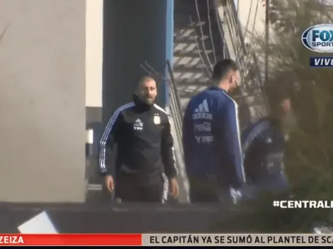 Sonriente a pesar del frío: Messi realizó su primer entrenamiento con la Selección Argentina