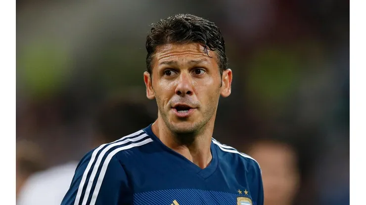 Martín Demichelis en la Selección Argentina.