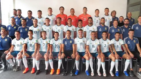 El plantel de la Sub 20. (Foto: Argentina)