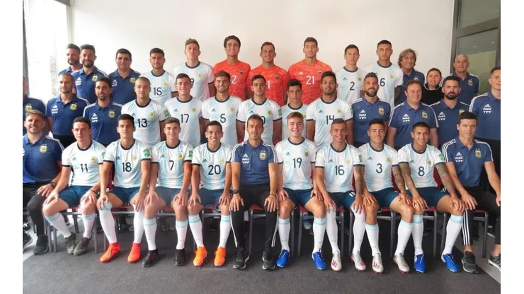 El plantel de la Sub 20. (Foto: Argentina)