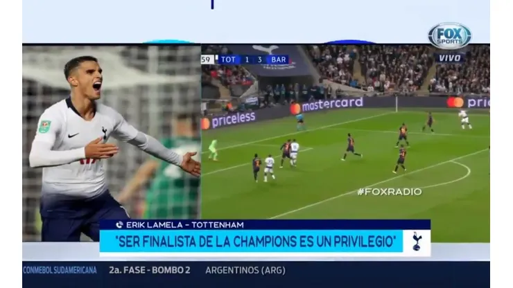 Erik Lamela fue muy claro.
